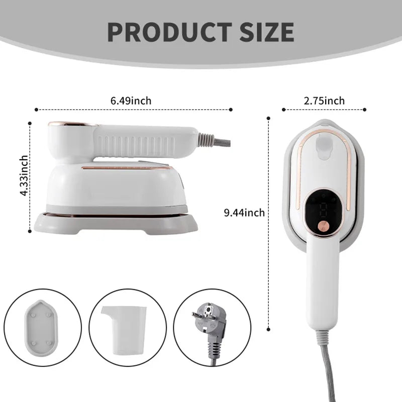 Máquina de planchar de mano pequeña, máquina de planchar a vapor para el hogar, máquina de planchar colgante portátil, plancha de vapor