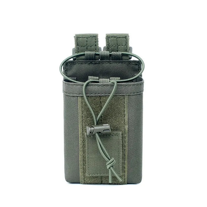 Bolsa para Talkie 1000D para caza al aire libre, bolsa táctica deportiva Molle de nailon para Radio, soporte para Walkie Talkie, bolsillo para revista Mag