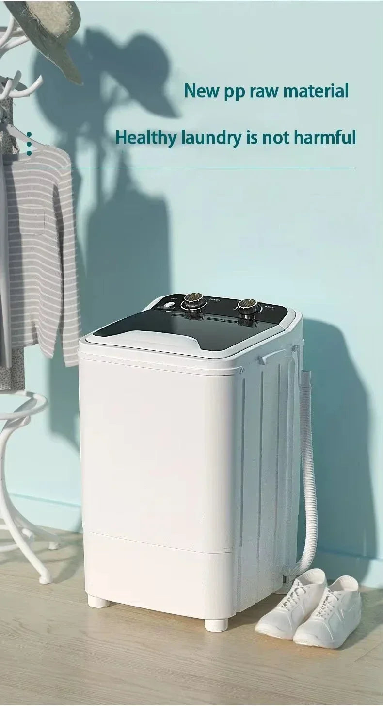 Venta caliente del hogar 7.5L 3 en 1 mini lavadora portátil de cubo grande con función de lavado y vibración, gran capacidad