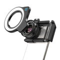 APEXEL 10-20X Zoom Macro lente HD Micro lentes de cámara de teléfono con luz de relleno LED para iPhone Samsung todos los teléfonos inteligentes Macro de pestañas