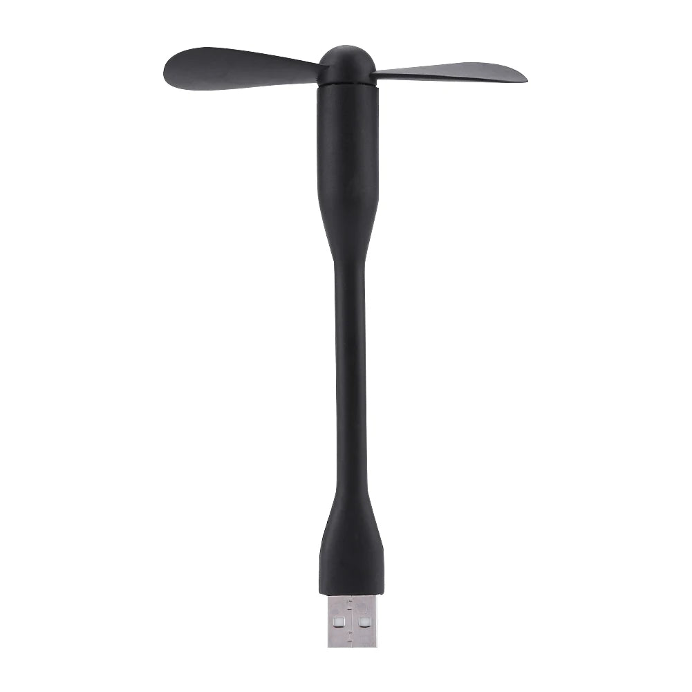 Mini ventilador USB, ventilador de refrigeración Flexible para banco de energía, portátil, PC, cargador de CA, ventilador de mano portátil, dispositivo de verano para ordenador
