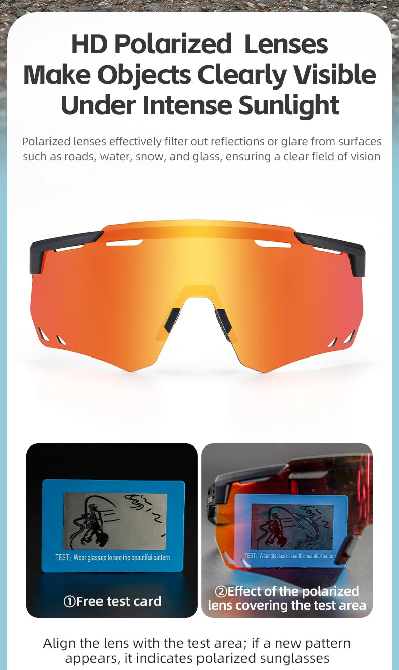 ROCKBROS-gafas de sol polarizadas y fotocromáticas para ciclismo, lentes deportivas para bicicleta de montaña y carretera, protección UV400