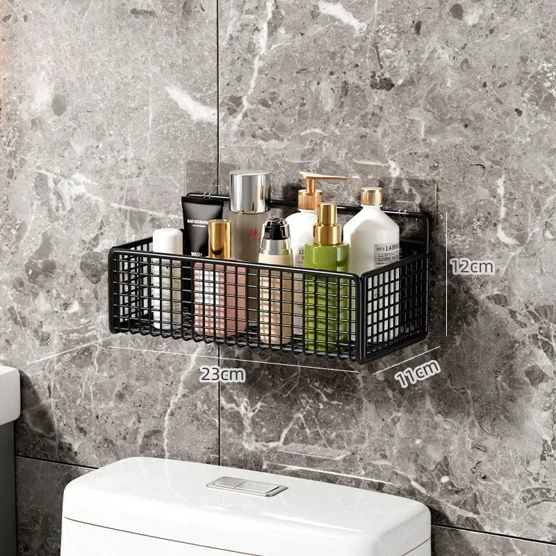 Cesta de almacenamiento para colgar en la pared, organización del fregadero del baño, organizador de puertas de gabinete, cesta para cocina, estante de almacenamiento de verduras