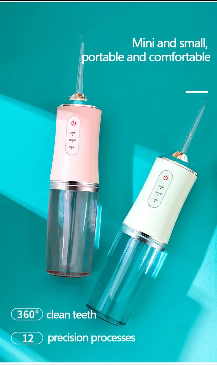 Irrigador Oral, aparato de hilo Dental con chorro de agua, hilo dental para odontología, lavadora bucal, herramientas de limpieza para blanqueamiento Dental