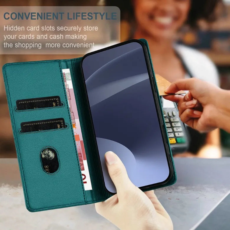 Funda de Lujo 360° para Xiaomi Poco X8 Pro Max 5G, Funda Protectora de Cuero Tipo Libro, Compatible con Poco X7 Pro, M7, M8 Pro, F7, M7, F8 Ultra, con Cierre Magnético