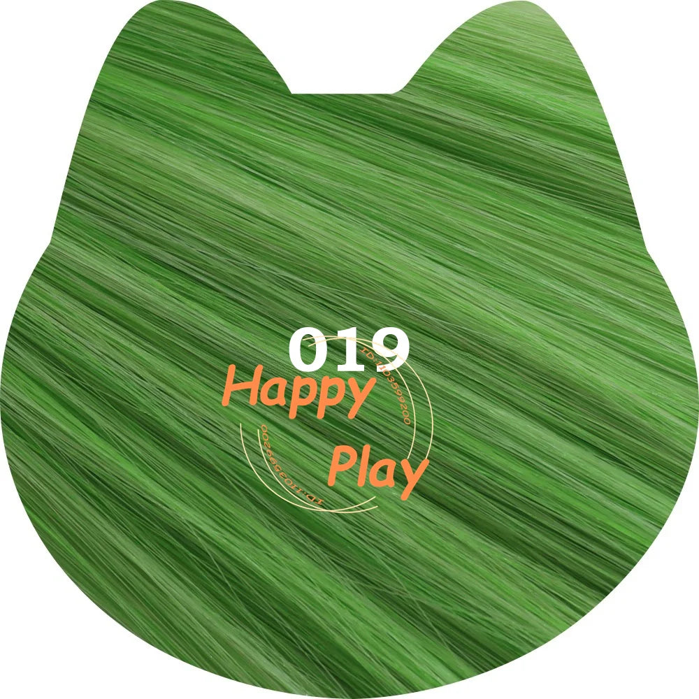 Peluca sintética de Cosplay de Anime de 400g + 60cm con flequillo para mujer, peluca recta Universal de volumen grueso de la serie verde, pelo resistente al calor
