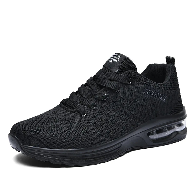 Zapatos para correr para hombre, zapatillas con cordones, zapatos informales ligeros a la moda para hombre, zapatos de tenis de malla para caminar, zapatos para hombre al aire libre de talla grande 47
