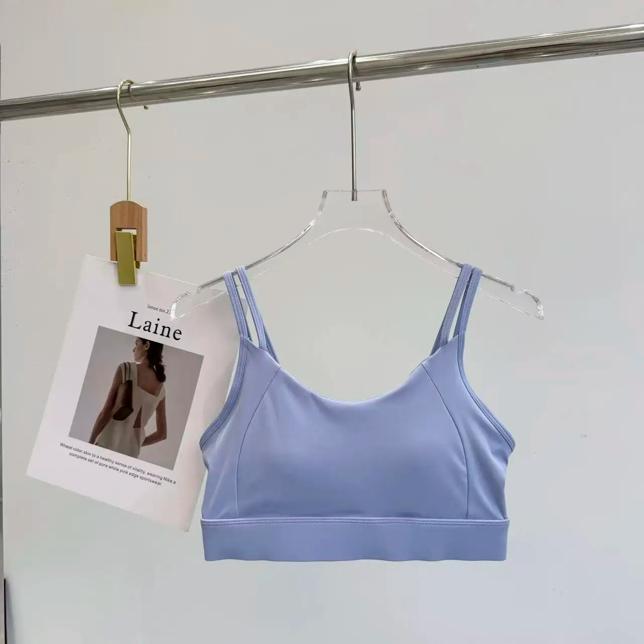 Sujetador Deportivo para Mujer, Resistente a Impactos y con Efecto Push-Up, Ropa Deportiva, Sujetador de Yoga de Secado Rápido para Verano y Alta Intensidad