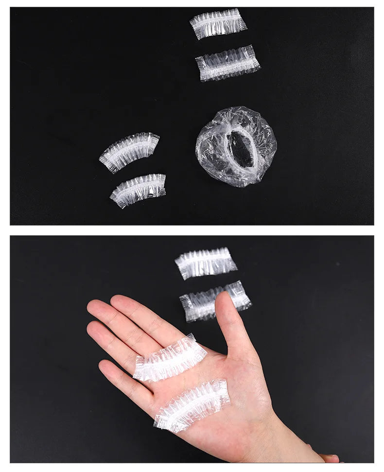 100 Uds cubierta de oreja desechable Protector de oreja para gorros para teñir el cabello orejeras de ducha de baño herramientas de peluquería accesorios de peluquería