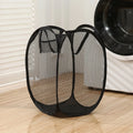 Cesta de lavandería de malla emergente plegable, cesto de ropa portátil para fácil lavado y almacenar ropa sucia, calcetines, juguetes, artículos diversos