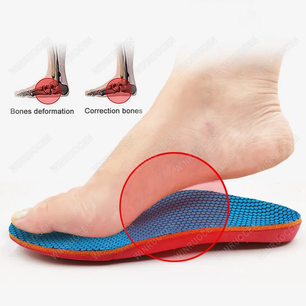 Plantillas ortopédicas con soporte para arco para niños, insertos de zapatos para niñas y niños, pies planos, fascitis Plantar, almohadillas para aliviar el dolor en el talón