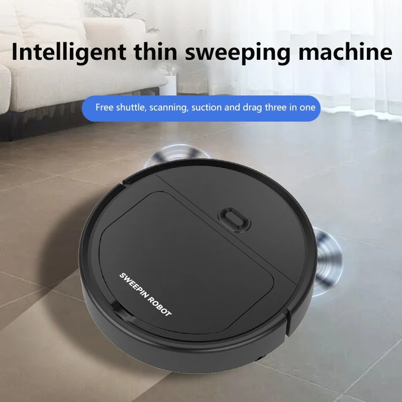 Nuevo Robot Aspirador Inteligente 3 en 1 2026, 4000 Pa de Succión Potente para Dormitorio, Sala de Estar, Pisos Duros, Pelo de Mascotas y Alfombras