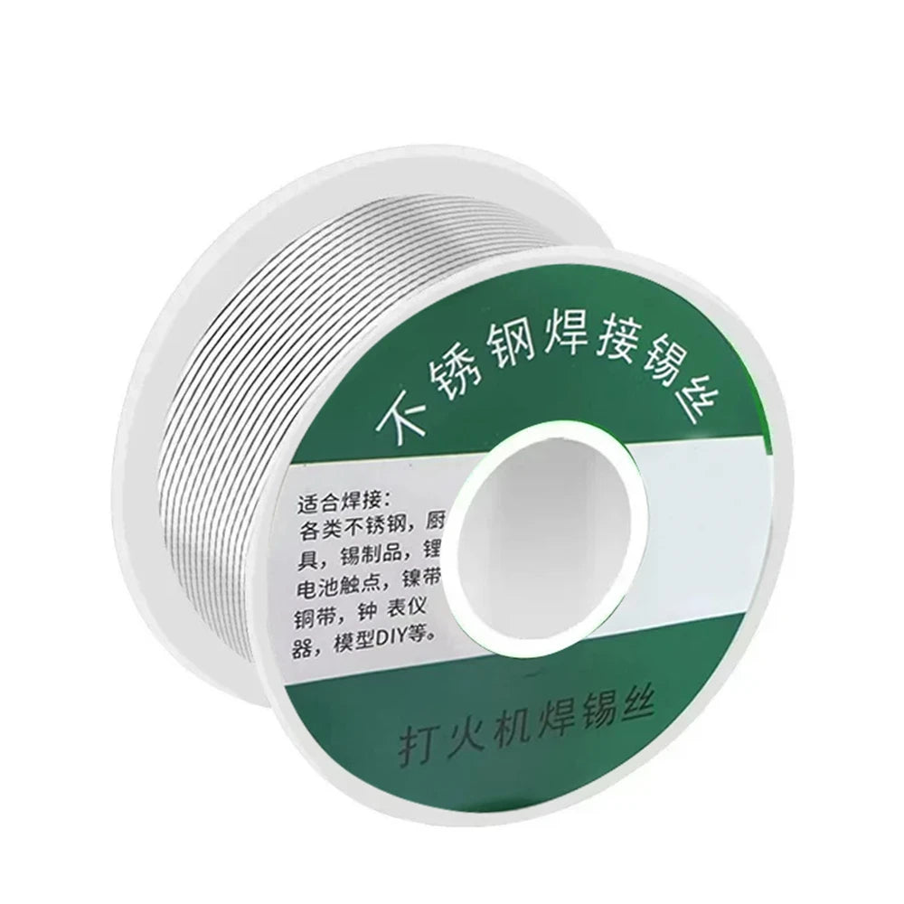 0,8mm 1,0mm 20g 50g 100g alambre de estaño para soldar núcleo de colofonia fundido rollo de alambre de soldadura sin flujo limpio 2,0%