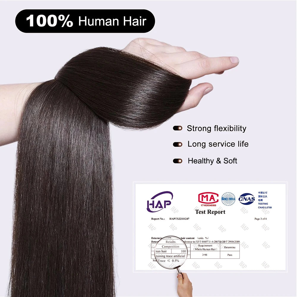 Peluca de cabello humano liso de 20 pulgadas de largo con base de seda de 10x12 cm, peluca de cabello humano virgen con base frontal de PU Bio, lista para usar.