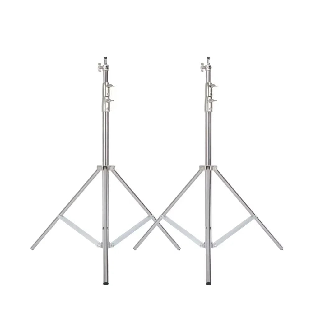 Trípode de presión de aire de 290cm con rodamiento de 10kg para cámara, soporte de luz de acero inoxidable para anillo de luz en vivo, Youtube y fotografía suave