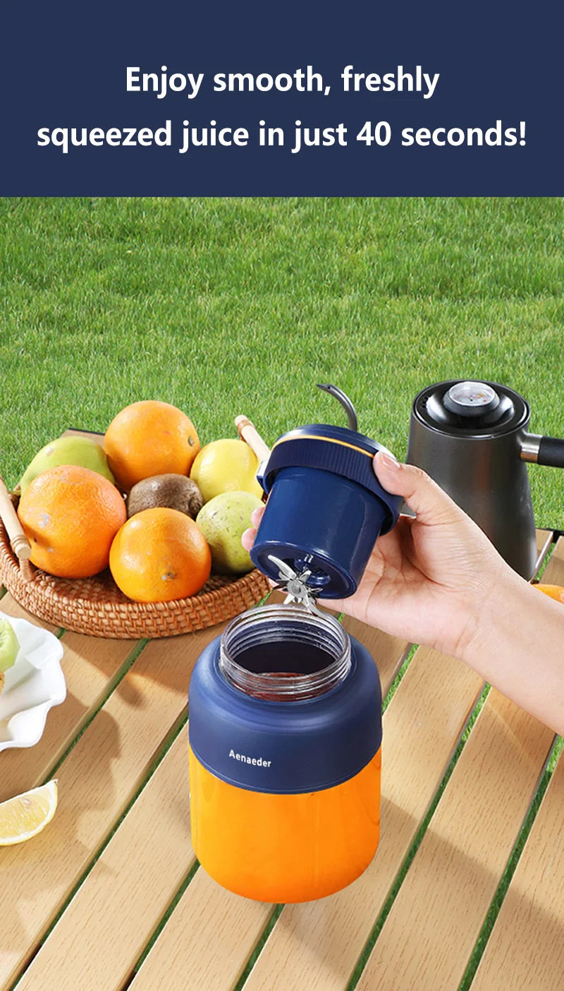 Exprimidor de Frutas Portátil Inalámbrico de 1300 ml, Recargable, Pequeño, para Alimentos Complementarios, Hielo Picado, Multifuncional, para el Hogar, 2026