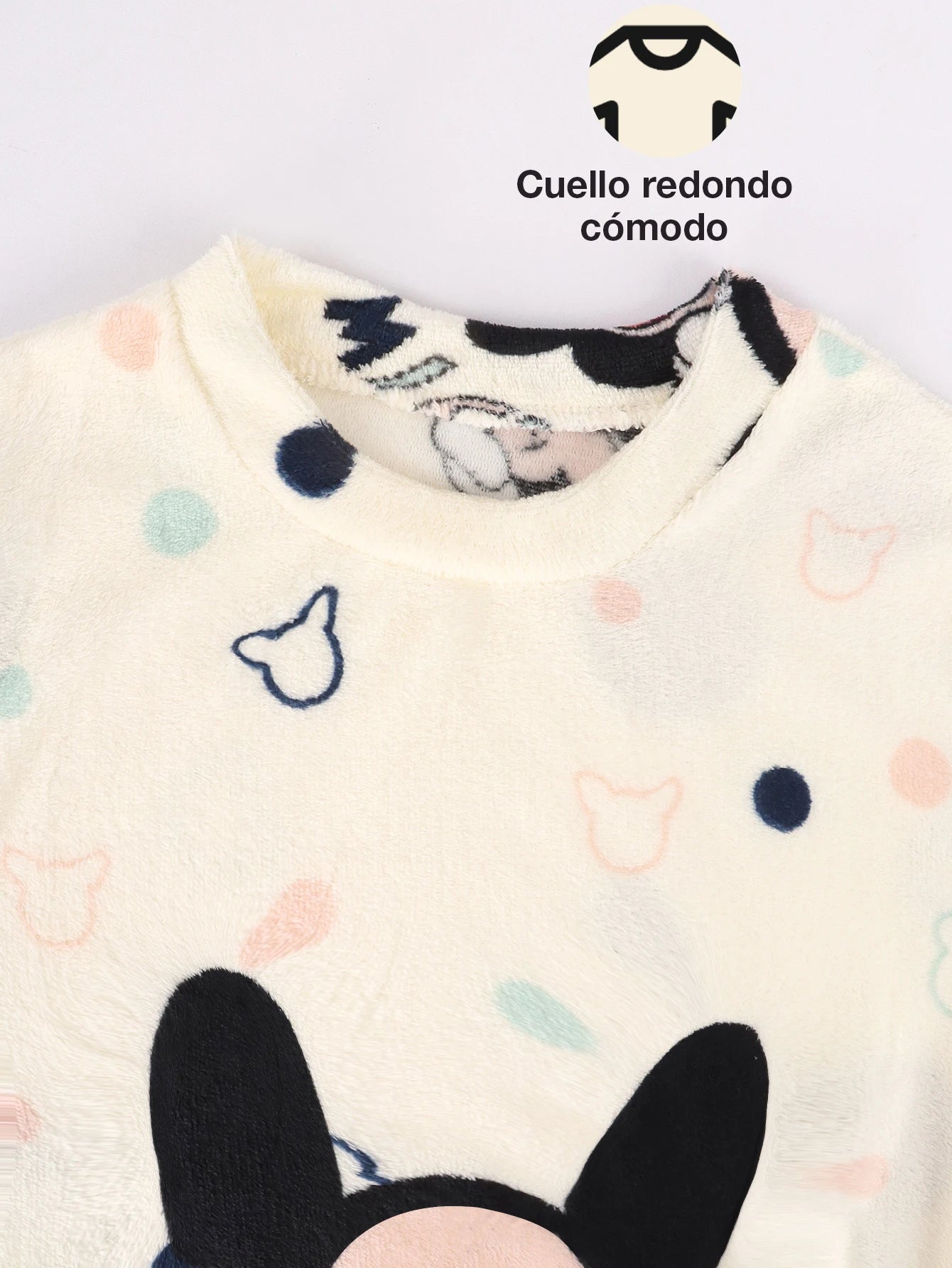 Conjunto de Pijama de Felpa Polar para Mujer – Suave, Cálido y Acogedor, Ideal para Otoño e Invierno, Pijama Largo de Manga Larga y Pantalón Estampado