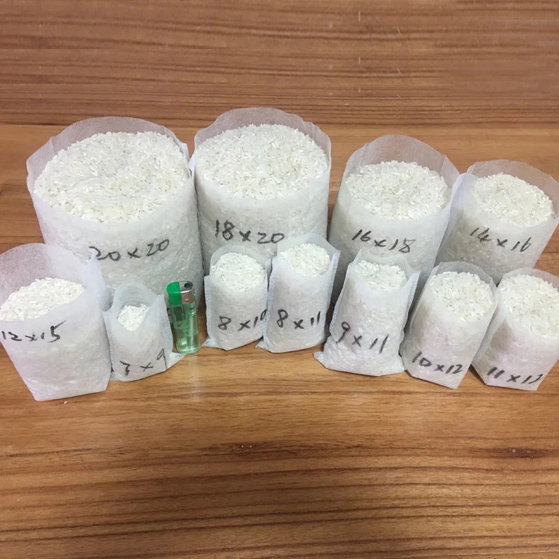 Bolsa de vivero biodegradable, bolsas de cultivo de plantas, semillas de tela no tejida para sembrar macetas para el hogar, accesorios de jardín, herramientas, 100-500 Uds.