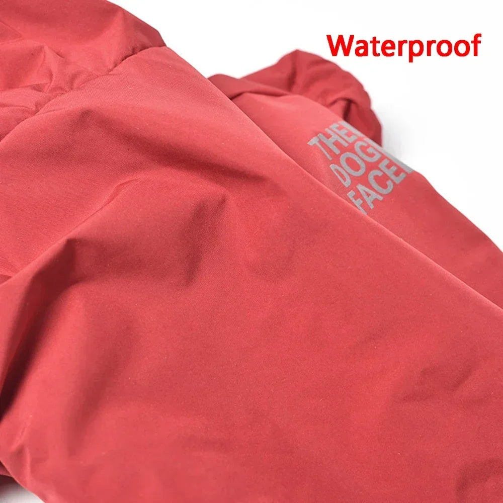 Ropa reflectante para mascotas, abrigo cálido impermeable para perros, chaqueta con capucha de algodón, cara de perro, ropa para perros pequeños, otoño e invierno