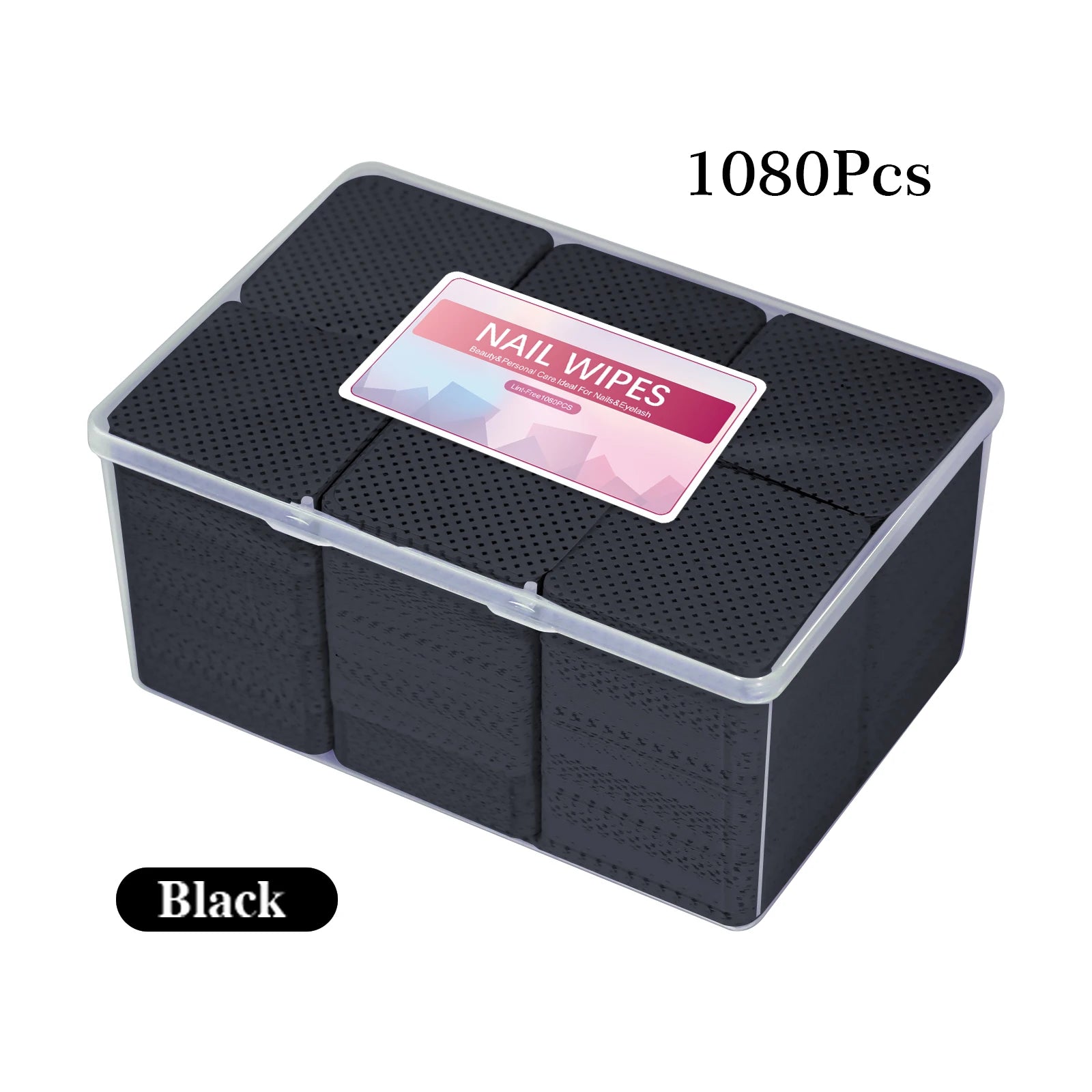 Toallitas de pegamento para pestañas sin pelusa para decoración de uñas en caja, removedor de esmalte de Gel de papel, pegamento limpio, almohadillas de algodón, Herramientas de limpieza de belleza, 1080 Uds.