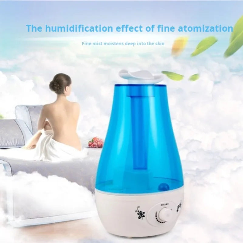 Humidificador de dormitorio para el hogar, difusor hidratante atomizador de gran volumen de niebla con doble pulverización, Mini purificador de aire aromático ultrasónico