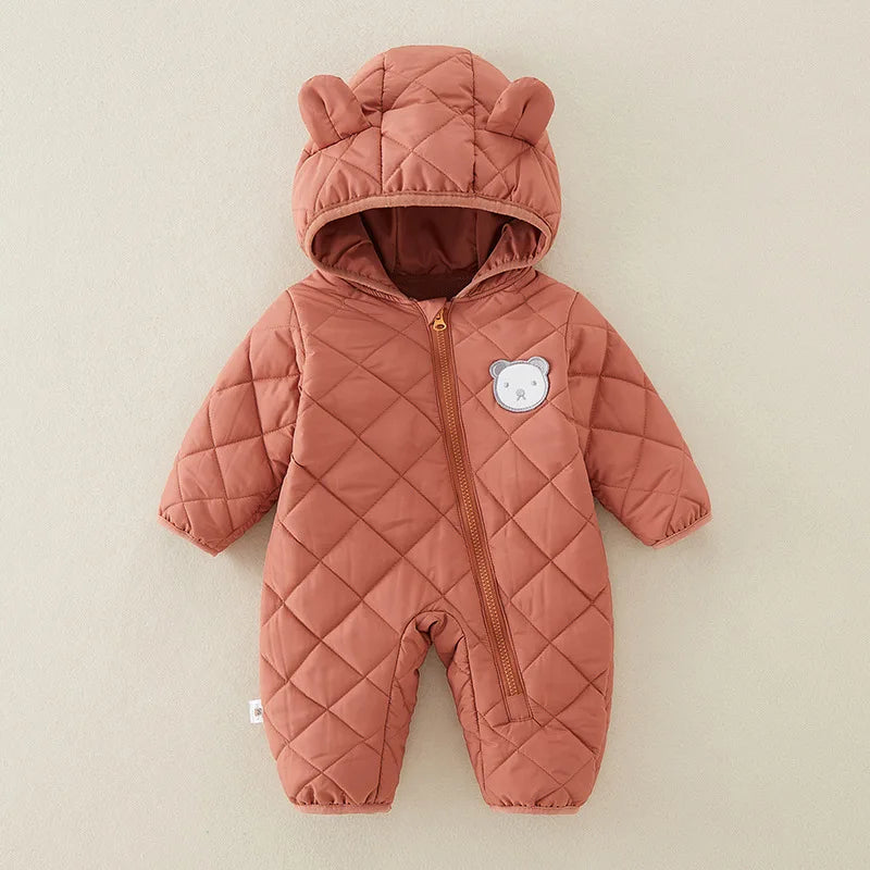 Ropa de invierno para recién nacido, ropa para niña, mono grueso para bebé, pelele cálido para bebé, Chaqueta de algodón, pelele, monos para niño, abrigo para niño pequeño