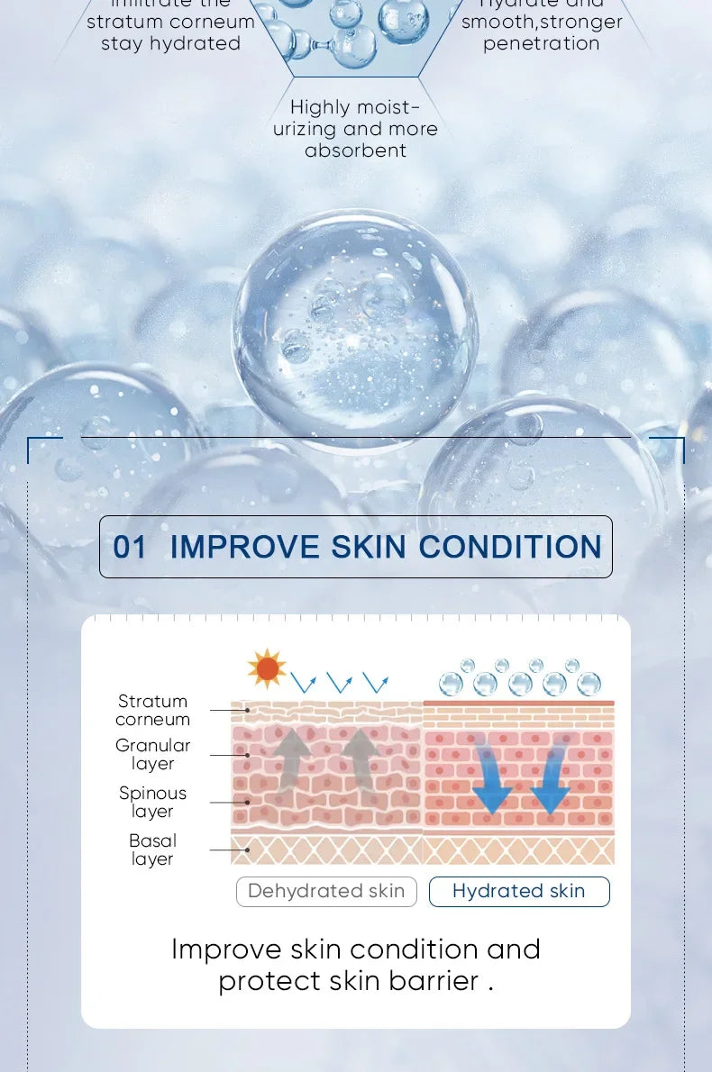 Sadoer cuidado de la piel suero líquido de ácido hialurónico hidratante Facial Lifting Glow Up нити дляislavтяжки лица Dermapen Serum 2ml * 7Pcs