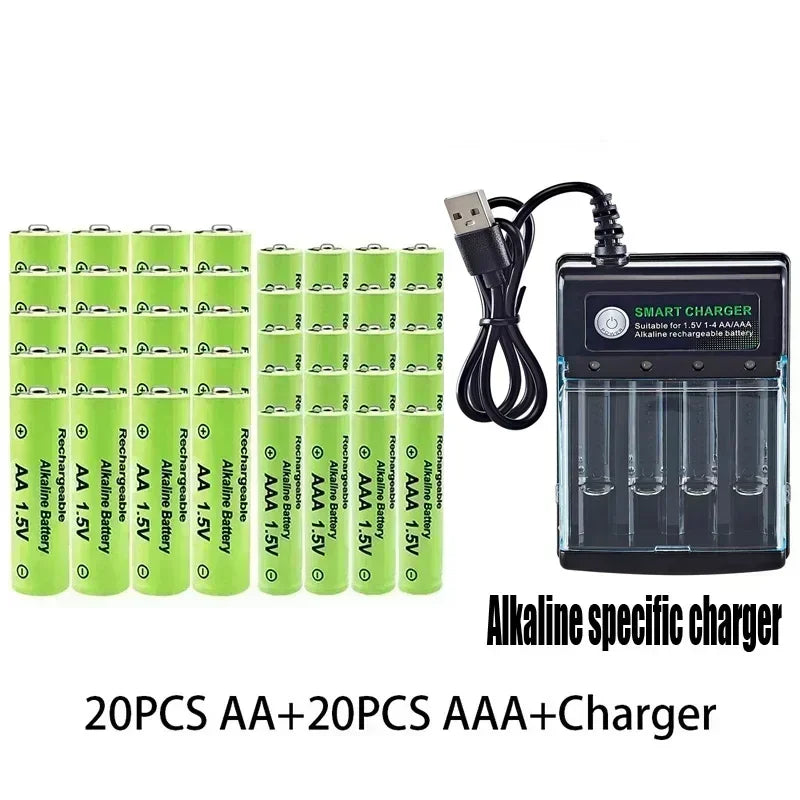 Batería recargable Original 1,5 V AA9800mAh + AAA8800mAh + cargador para ordenador reloj Radio videojuego cámara Digital AA AAAbattery