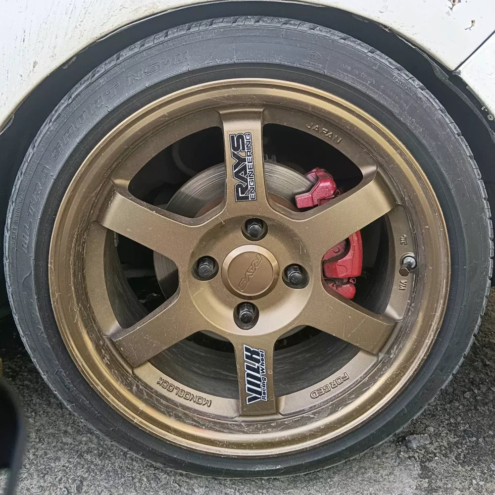 Estilo de coche 62MM tapa central rayos 3D tapacubos de rueda tapa de llanta deportiva tapa de cubierta de rueda bronce, plata y negro CE28(14") TE37(17"18")