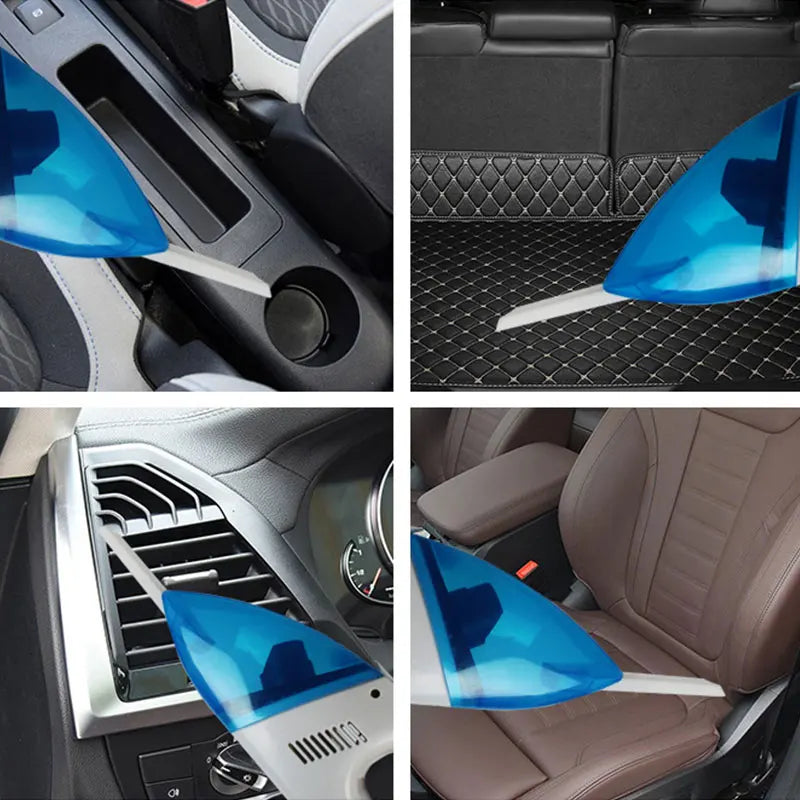 Aspiradora portátil de alta potencia seca y húmeda de doble uso azul para automóviles 12v