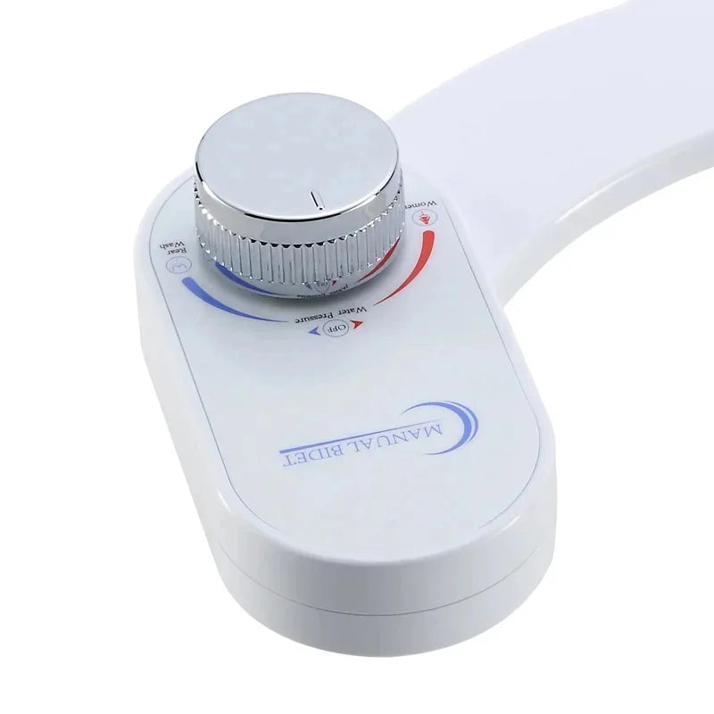 Asiento de inodoro inteligente no eléctrico con bidé ginecológico de doble pulverización de enfriamiento único bidé con boquilla totalmente oculta