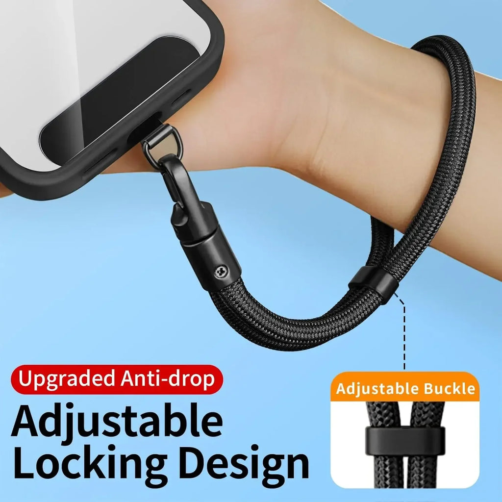 Correa Universal para Teléfono con Clip Mejorado Anti-Caída 360 °   Correa ajustable giratoria para el cuello/cruzada para todas las fundas de teléfono