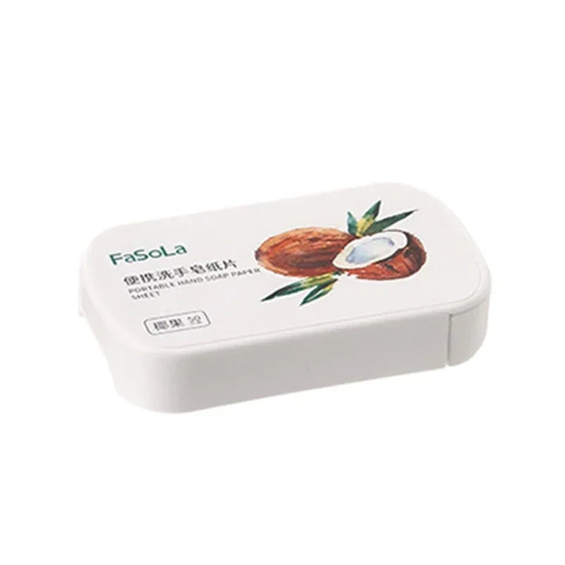 50-200 Piezas de Jabón de Papel Portátil Mini con Aroma a Fresa, Jabón de Manos Desechable, Jabón de Papel para el Cuidado de las Manos, Jabón de Limpieza, Artículos de Baño y Viaje