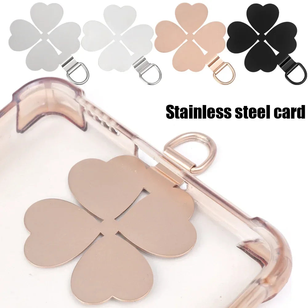 Parche de cordón de Metal ultrafino para teléfono móvil, cuerda colgante antipérdida Universal de acero inoxidable, Clip de lengüeta, accesorios para teléfonos