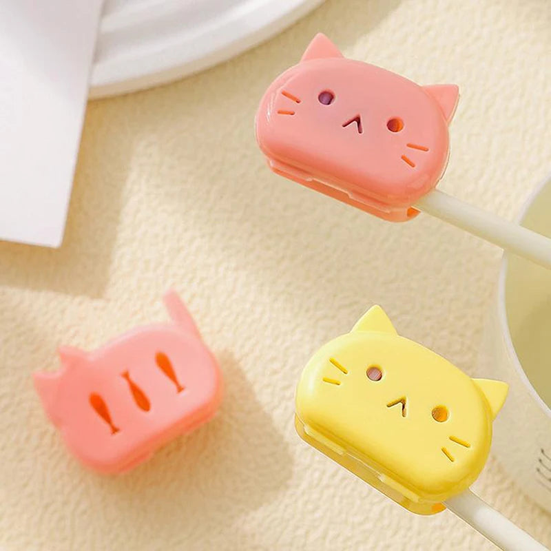 ❀ ❀ Funda Protectora para Cepillo de Dientes con Diseño de Gato de Dibujos Animados - Estuche de Viaje Transpirable y a Prueba de Polvo para Protección del Cepillo de Dientes