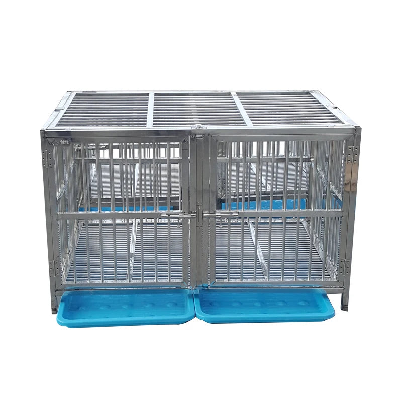 Jaula Plegable de Alambre Metálico Reforzado de Acero Inoxidable para Perros Grandes, Casetas Plegables para Mascotas, Jaulas para Perros Adultos en Oferta