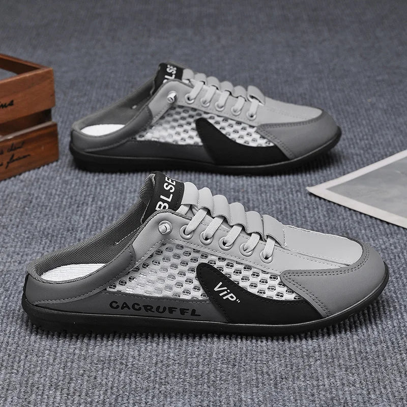 Zapatos de Hombre Estilo Verano 2026, Diseño Cerrado y Deslizante con Malla Transpirable, Mocasines Modernos y Transpirables