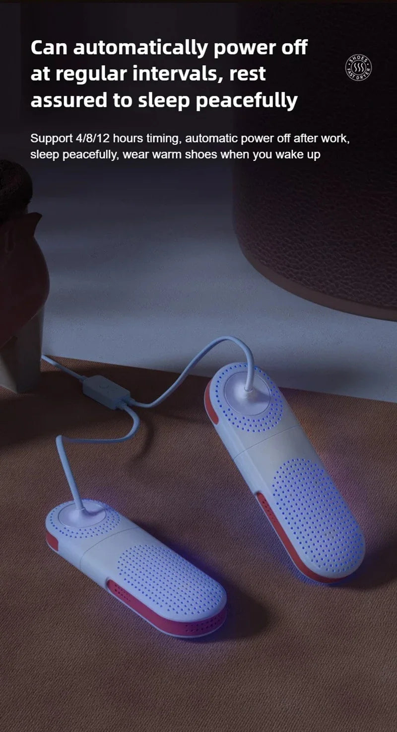 Secador de Zapatos Doméstico, Secador de Zapatos con Esterilización, Secador de Zapatos para Dormitorio, Secador de Zapatos Portátil, Desodorización, Secado Rápido 2026