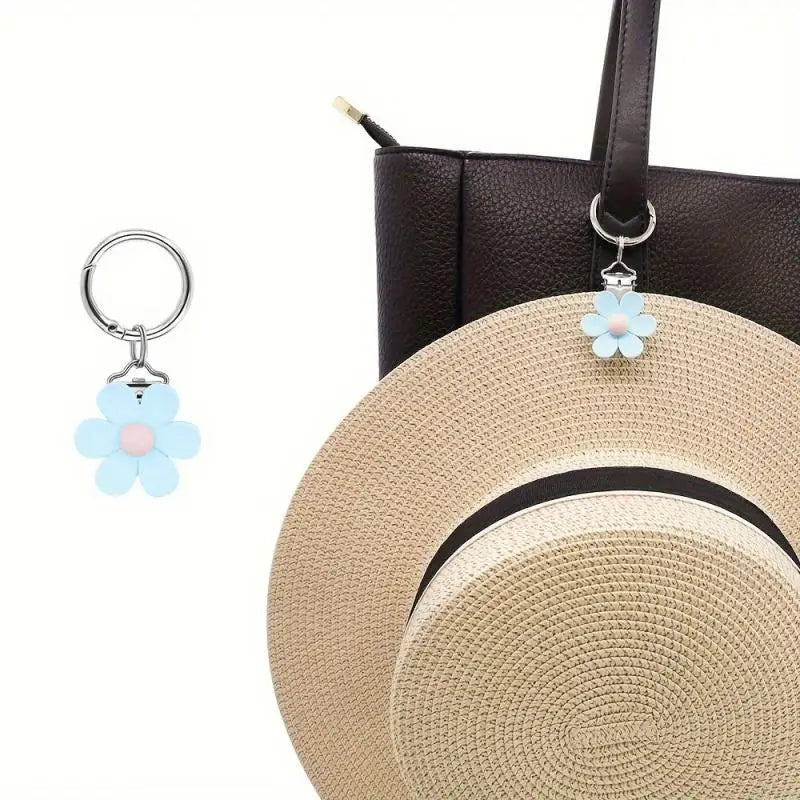 Clip para sombrero de viaje, Clip magnético para sombrero con flor de viaje, antideslizante, para el sol, ala ancha, soporte para sombrero manos libres, accesorios de viaje
