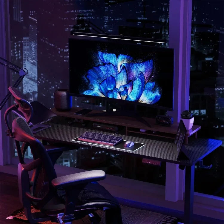 Escritorio eléctrico para ordenador, mesa ergonómica con altura ajustable para sentarse y ponerse de pie, escritorio para juegos, muebles para el hogar y la Oficina