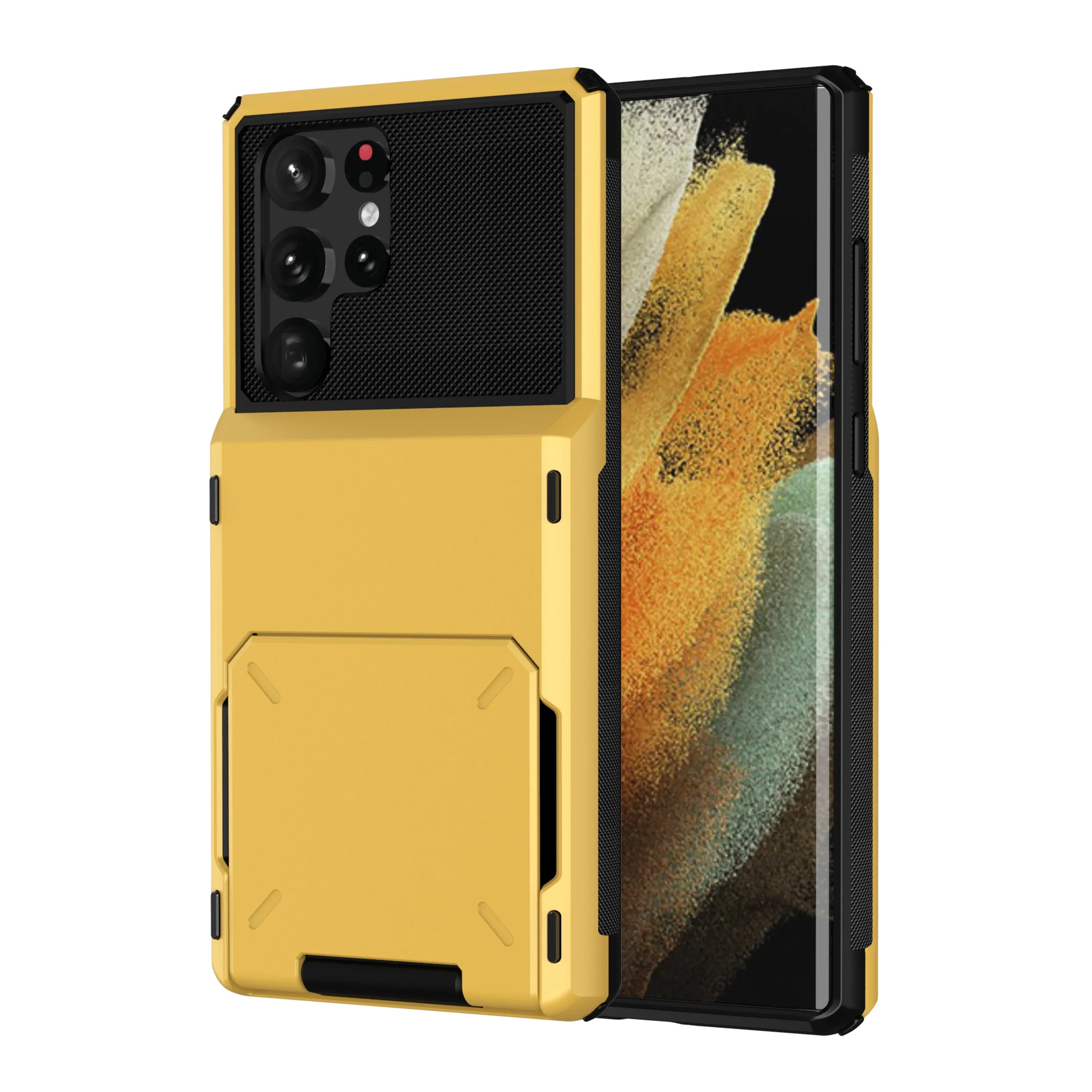Para Samsung S25 Edge S24 S23 S22 Ultra S21 funda tipo billetera con tapa tarjetero bolsillo doble capa protectora de cuerpo completo parachoques duro