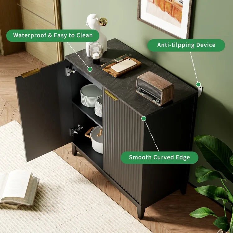 Aparador de comedor, gabinetes de cocina, mesa auxiliar, aparador de madera, bufé, consola de estilo rústico para sala de estar, mueble.