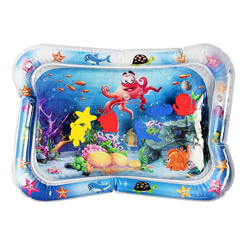 Juguetes para bebés, estera de juego de agua para el tiempo de la barriga, cojín inflable, educación temprana, estera de juego de agua para bebés y niños pequeños