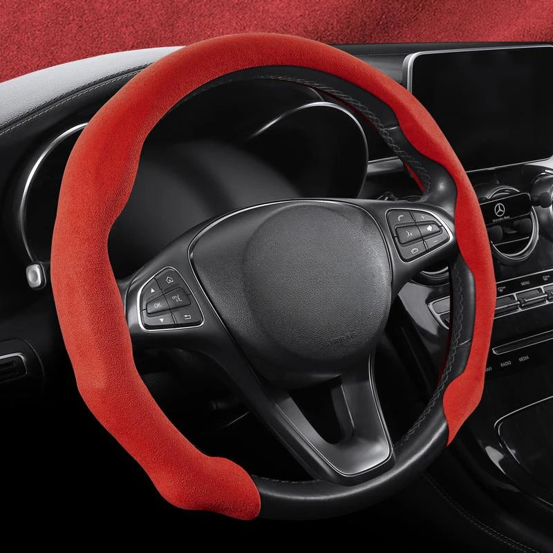 Protector ultrafino para volante de coche de gamuza estilo tarjeta, versión universal dinámica y de moda
