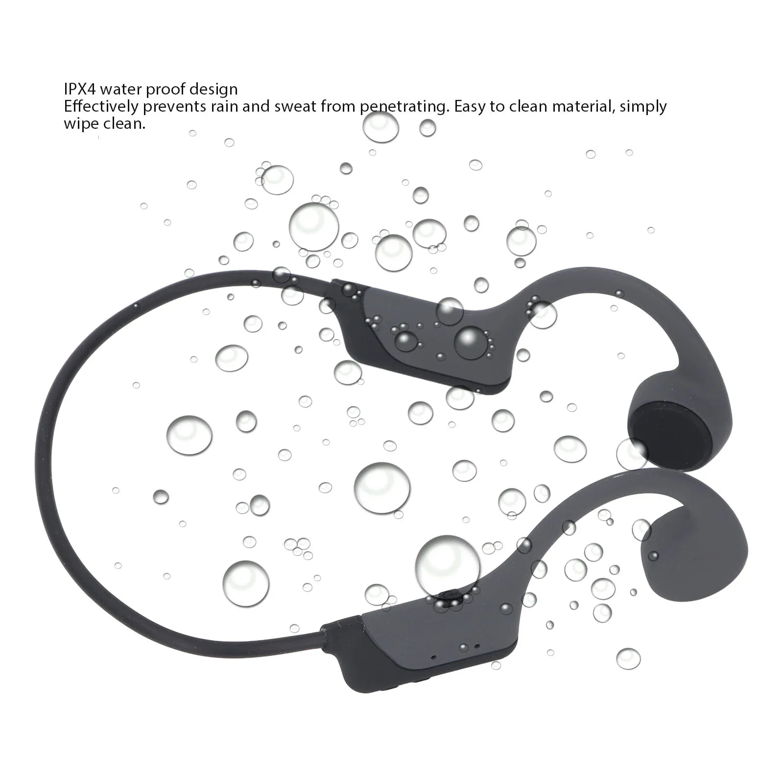 Auriculares Inalámbricos de Conducción Ósea, Alta Calidad de Sonido, Deportivos, 6 Horas de Reproducción, Bluetooth, Auriculares de Conducción Ósea de Oreja Abierta