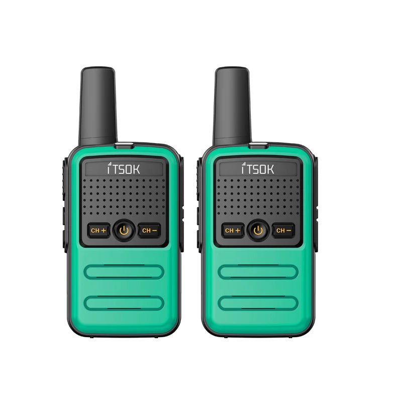 2 uds Mini juguete 1 ~ 5 Km UHF regalo transceptor bidireccional 1S 2S tableta fuselaje colorido nuevos niños Talki Walki Walkie Talkie Radio