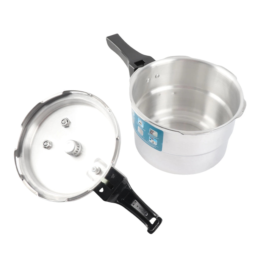 Olla a presión de 3L, estufa de aluminio a prueba de explosiones, olla de cocina para conservas de cocción rápida con rejilla de vapor para Cocina