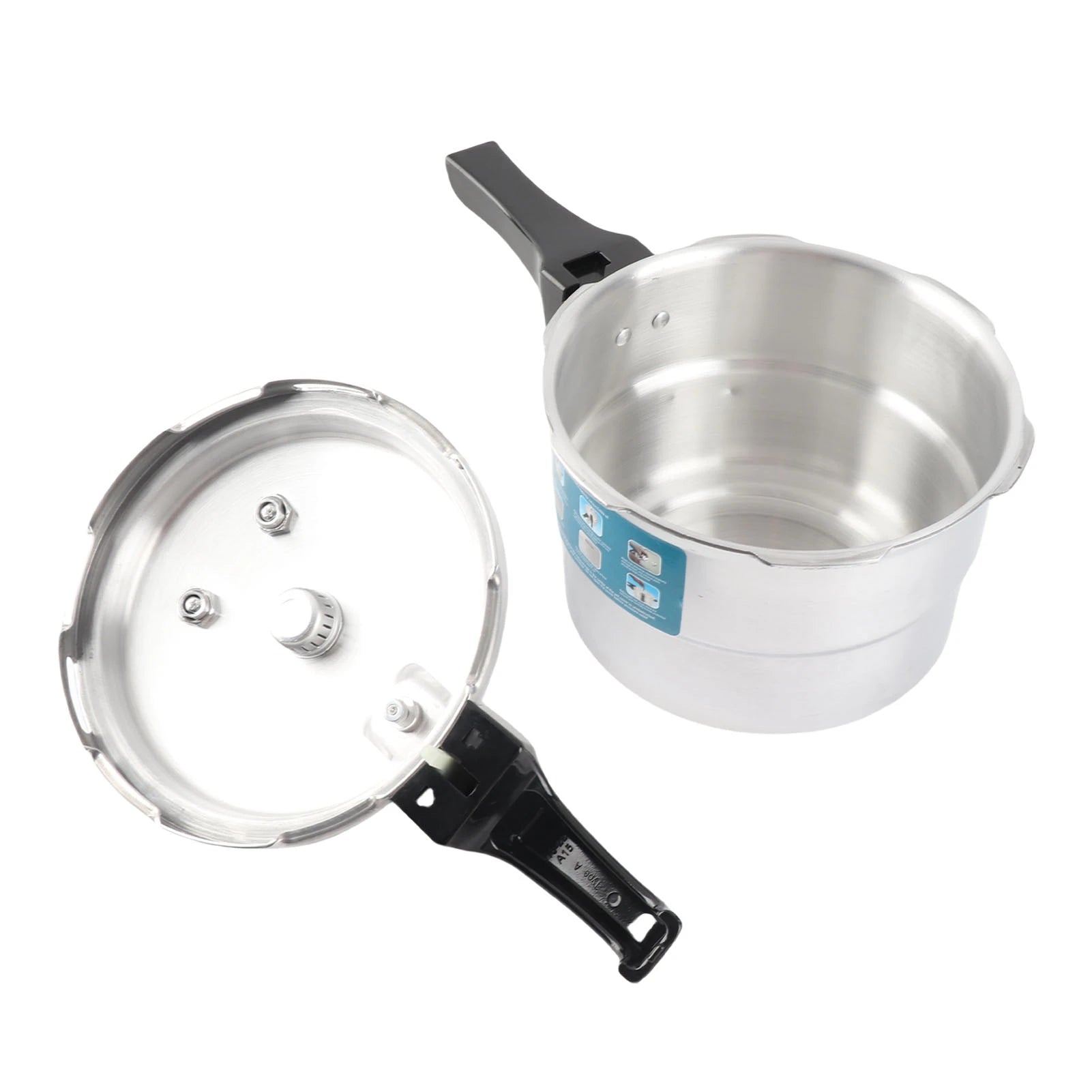 Olla a presión de 3L, estufa de aluminio a prueba de explosiones, olla de cocina para conservas de cocción rápida con rejilla de vapor para Cocina