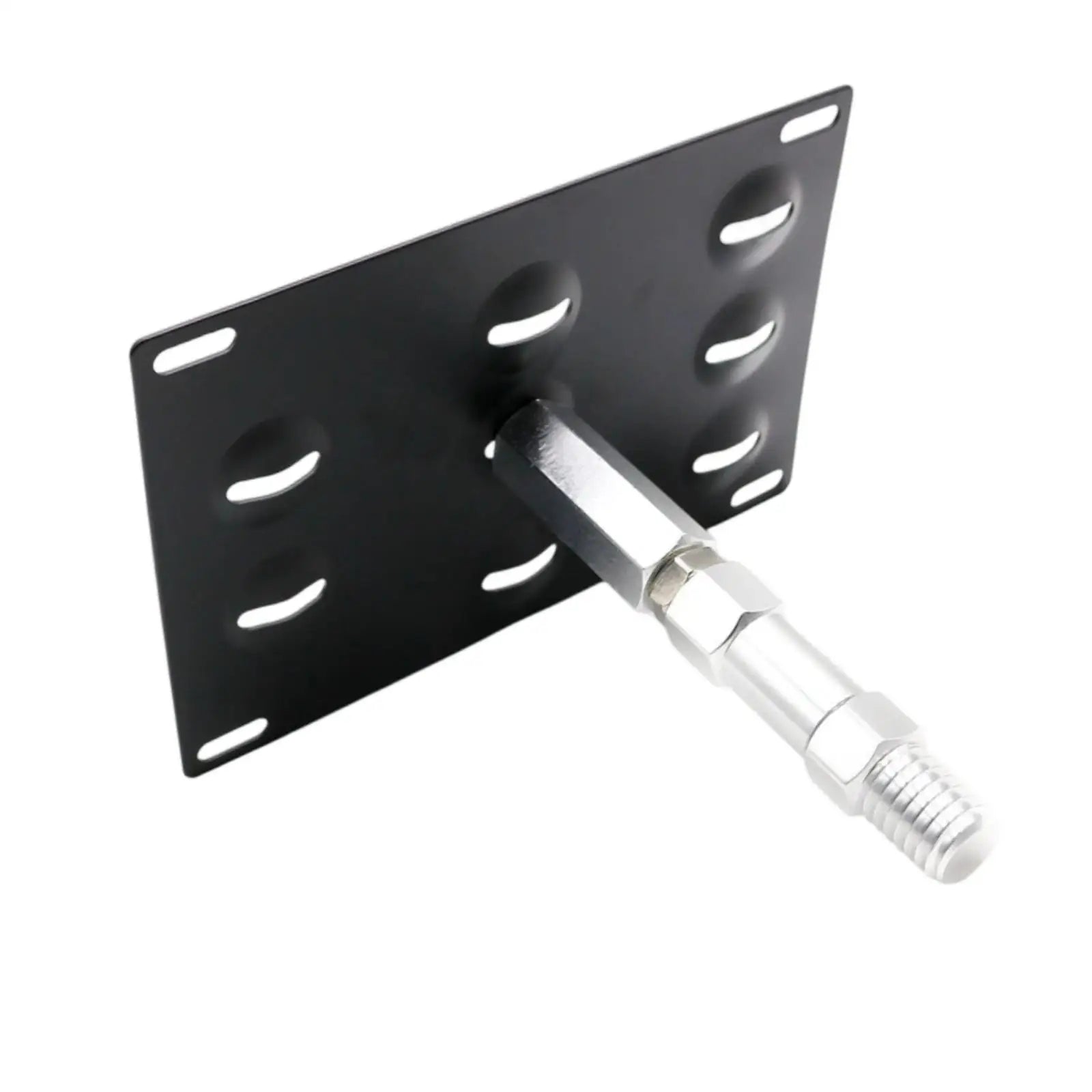 Soporte para Placa de Matrícula con Gancho de Remolque para Automóvil, Marco de Aluminio Ajustable para Placa de Matrícula para Modelos Europeos BMW y MINI