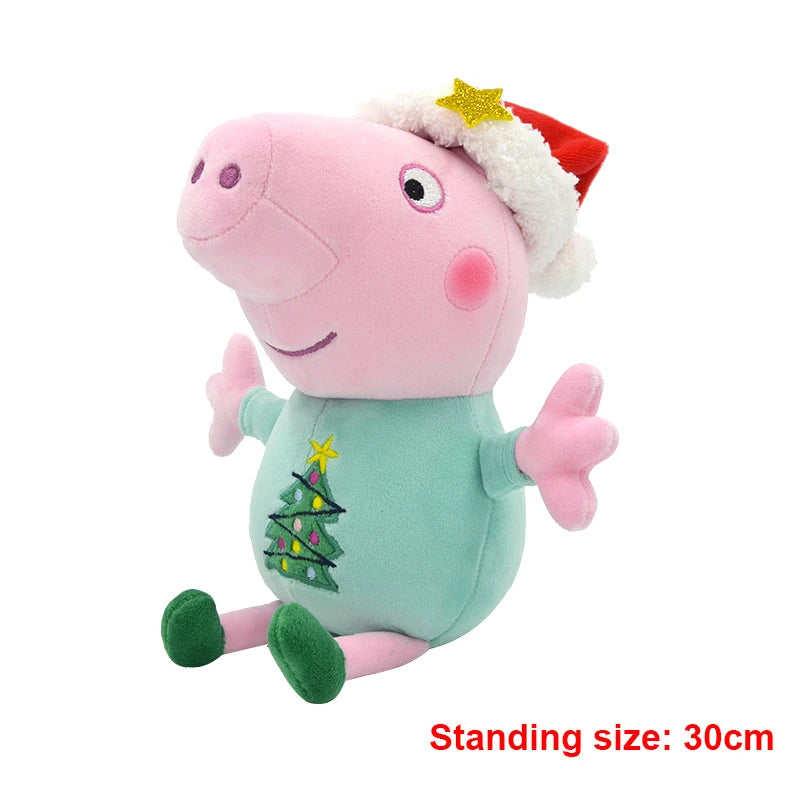 30cm Original Peppa Pig juguetes de peluche George Eddie Bear Mr dinosaurio figura de Anime juguetes de peluche niños juguete de regalo de Navidad